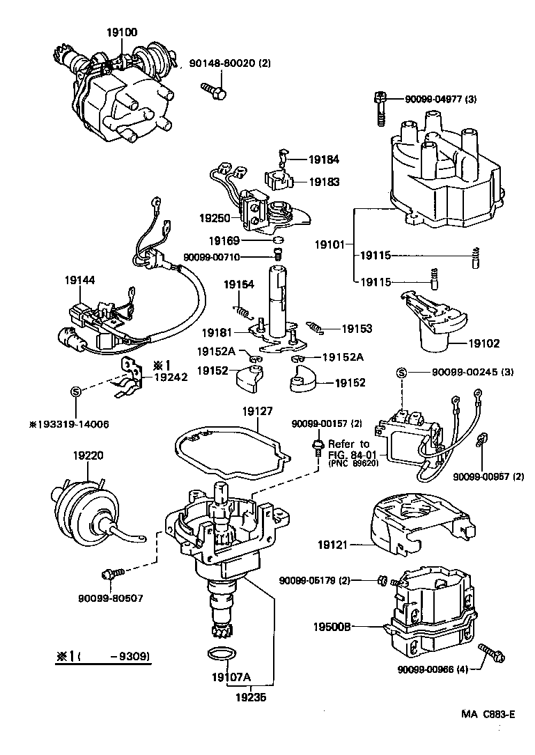 19144-75010 LEAD, DISTRIBUTOR BREAKER product image