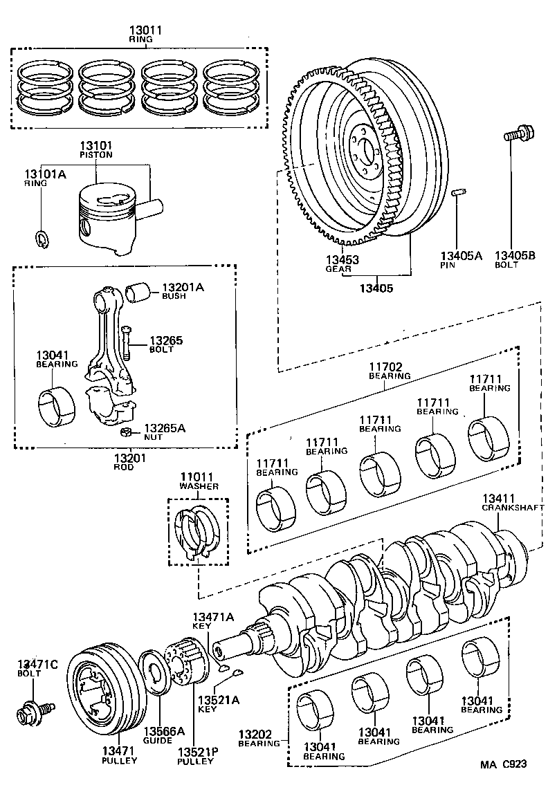 13041-75020 BEARING, CONNECTING ROD product image