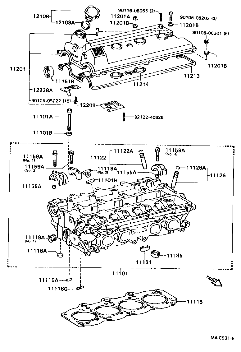 11101-74200 HEAD SUB-ASSY, CYLINDER product image