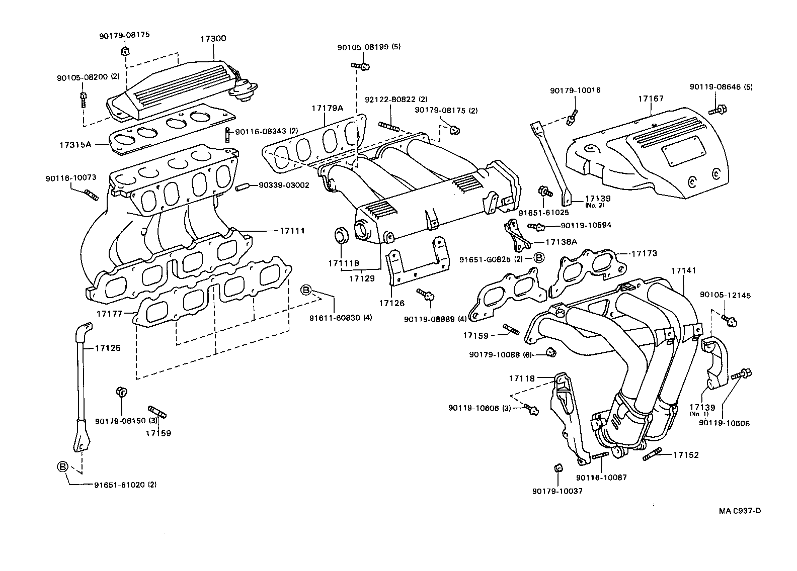 17139-74140 STAY, MANIFOLD, NO.2 product image