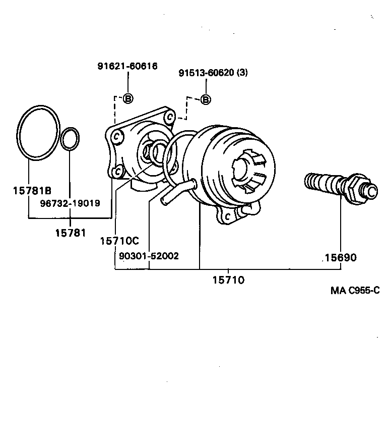 15767-16100 PIPE, OIL COOLER product image