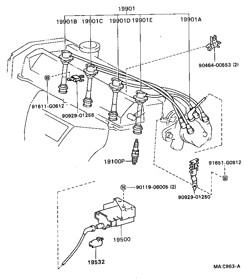 19590-74150 CORD, COIL RESISTIVE product image