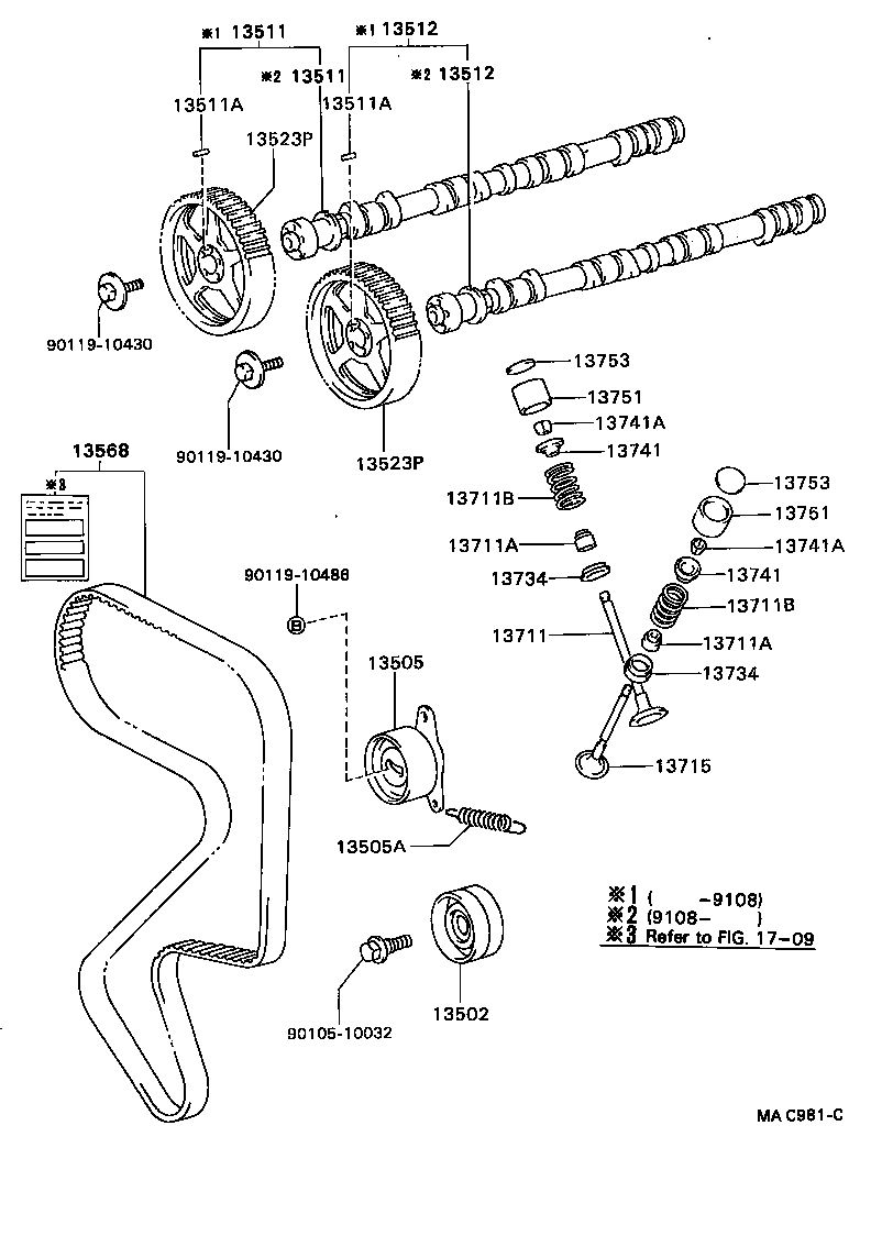 13568-69035 BELT, TIMING product image