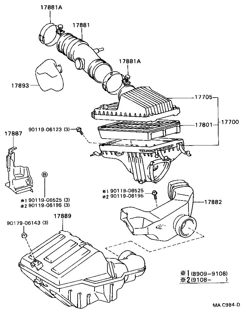 17735-74060 CAP SUB-ASSY, AIR CLEANER product image