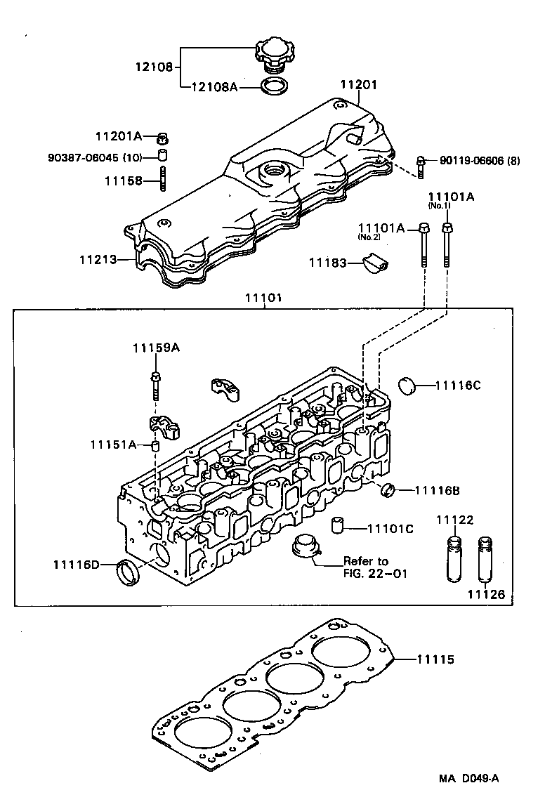 11201-49147 COVER SUB-ASSY, CYLINDER HEAD product image