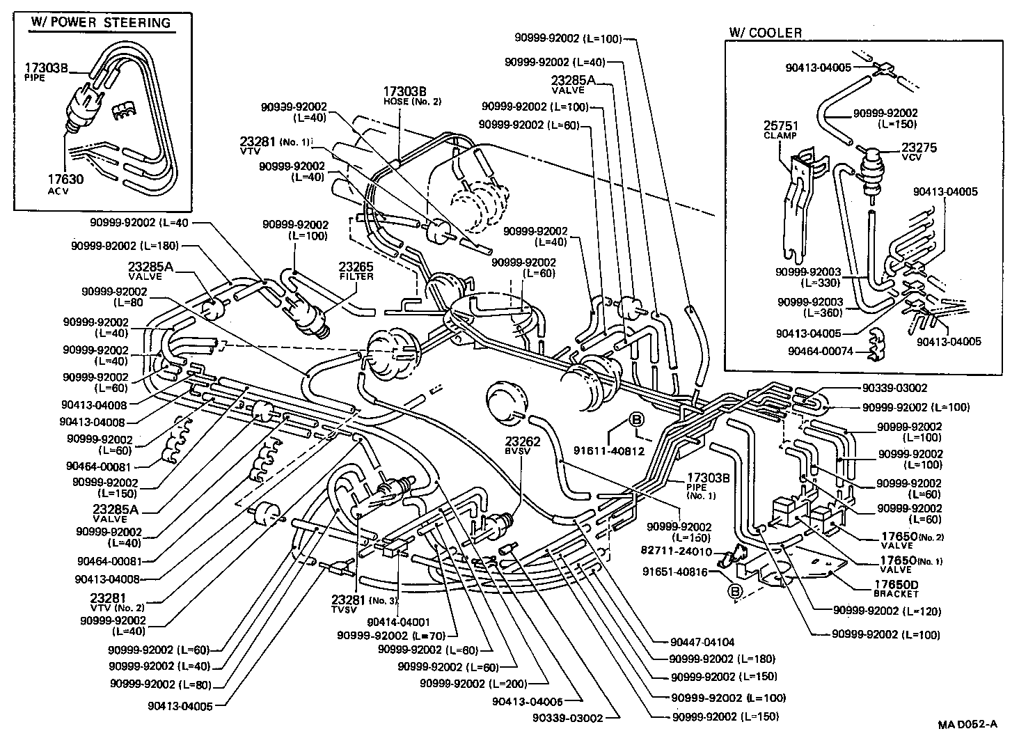 17344-74020 HOSE, NO.4(FOR IDLE-UP) product image