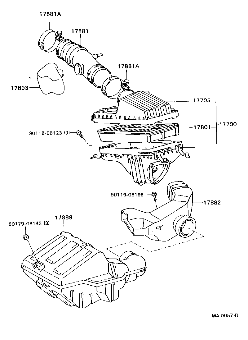 17705-74140 CAP SUB-ASSY, AIR CLEANER product image