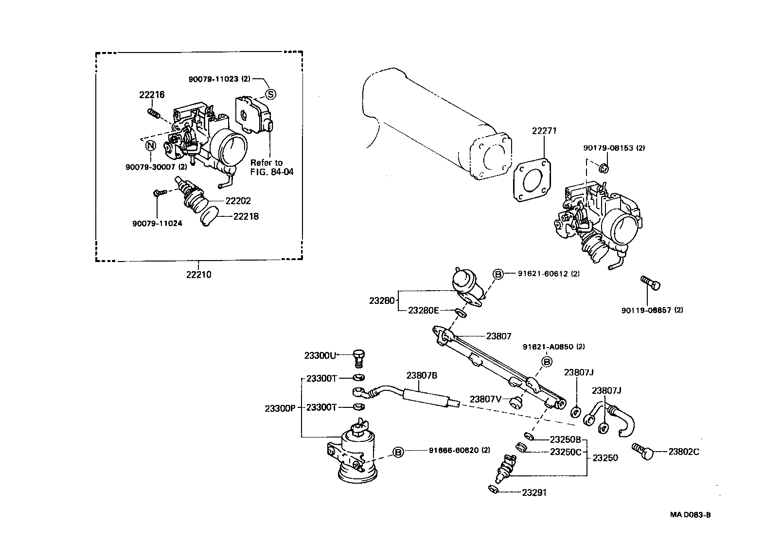 22271-74040 GASKET, THROTTLE BODY product image