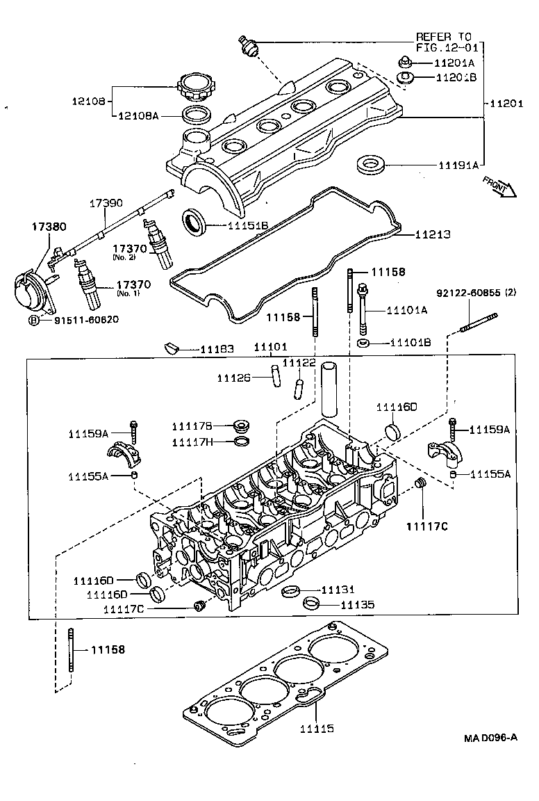 11101-19285 HEAD SUB-ASSY, CYLINDER product image