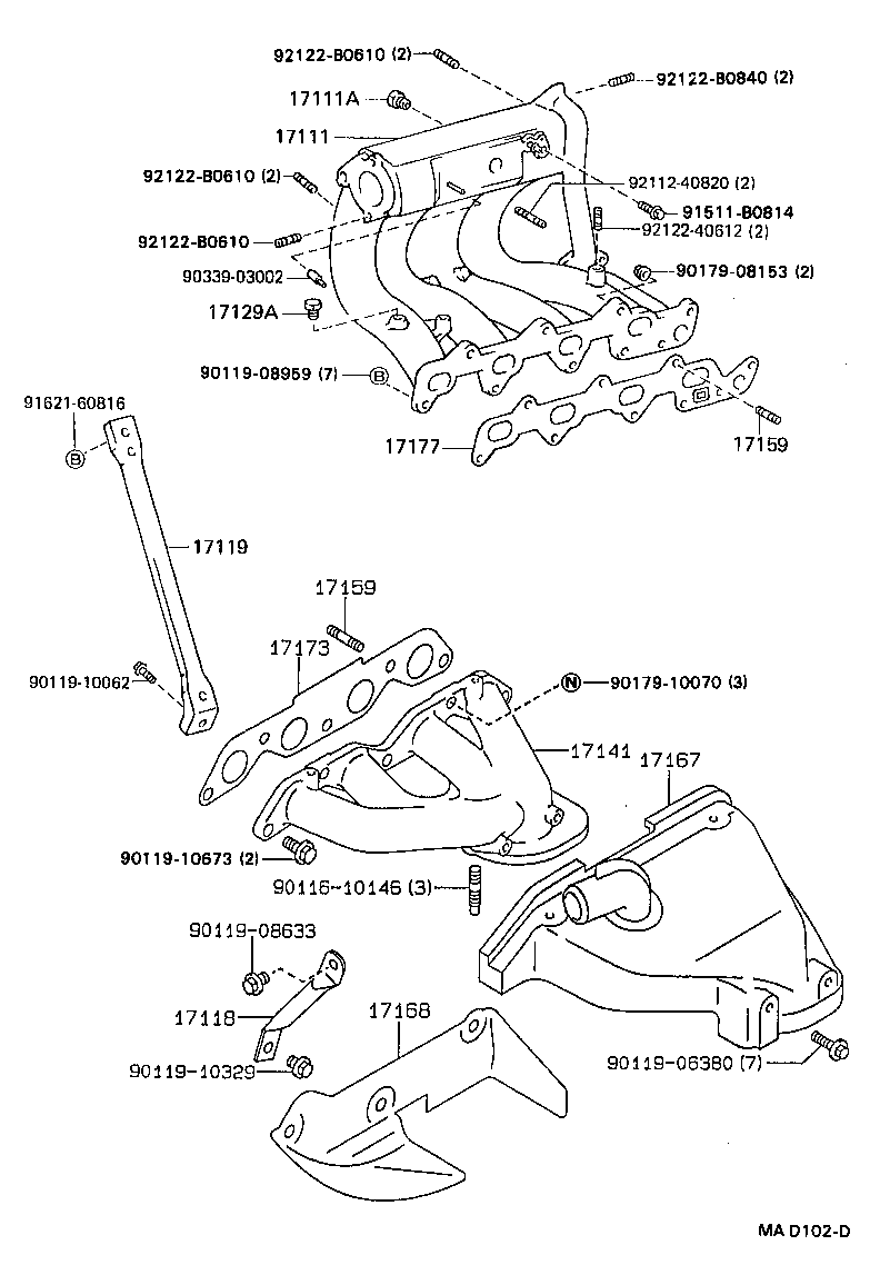 17101-16120 MANIFOLD, INTAKE product image