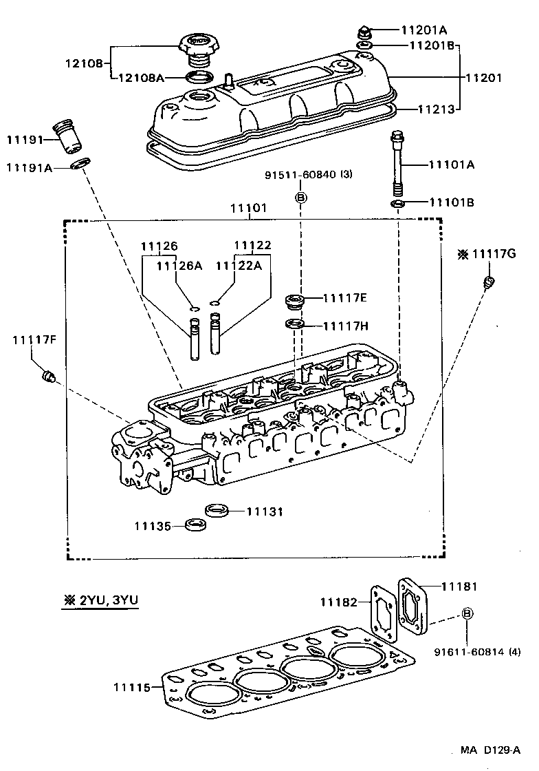 11115-13050 GASKET, CYLINDER HEAD product image
