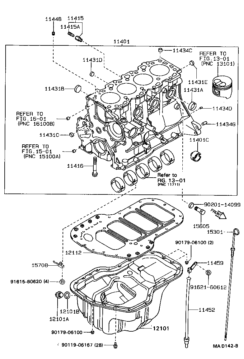 11401-79188 BLOCK SUB-ASSY, CYLINDER product image