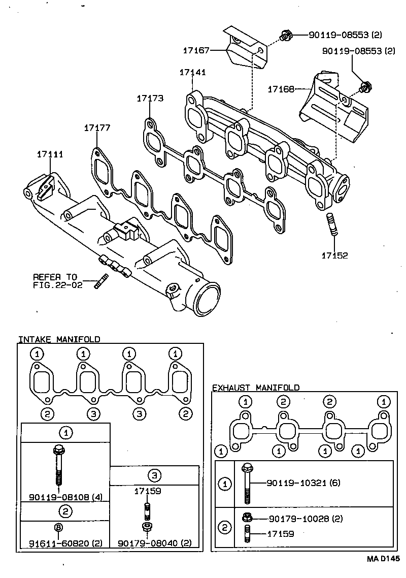 17101-16120 MANIFOLD, INTAKE product image