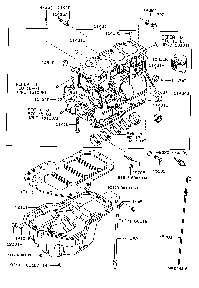 11401-79626 BLOCK SUB-ASSY, CYLINDER product image