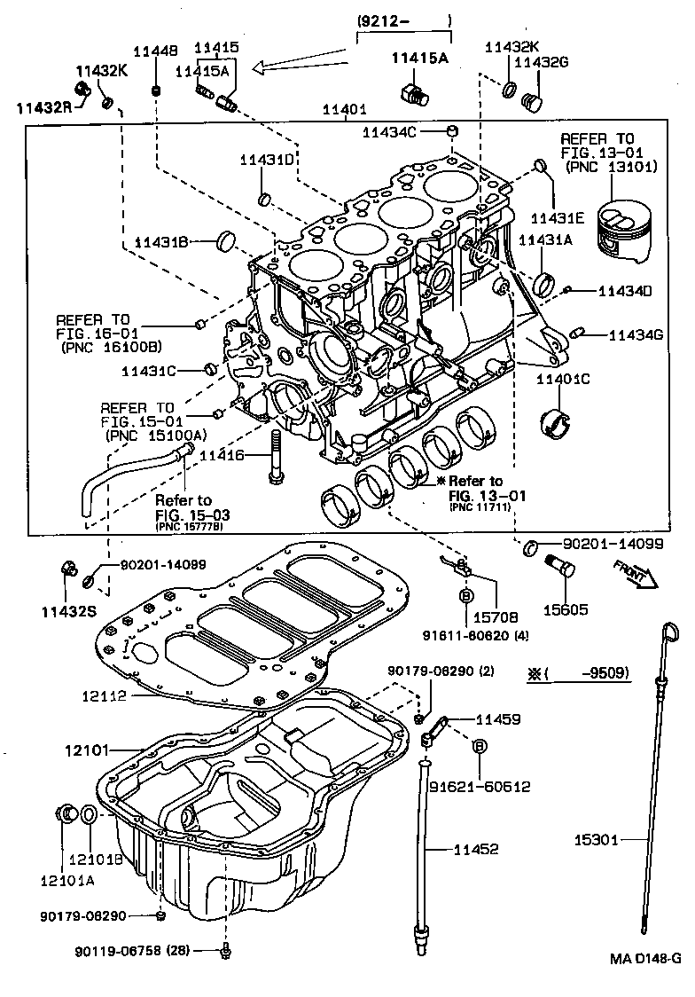 11401-79615 BLOCK SUB-ASSY, CYLINDER product image