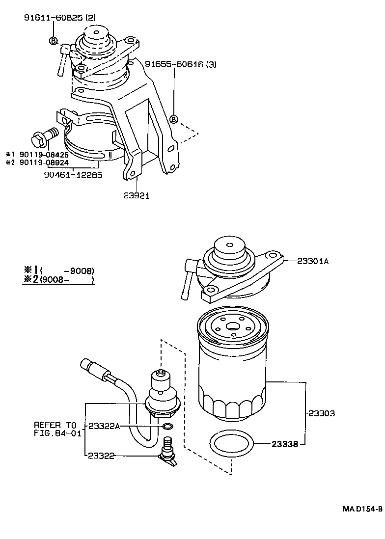 90929-01215 SUPPORT, FUEL FILTER product image