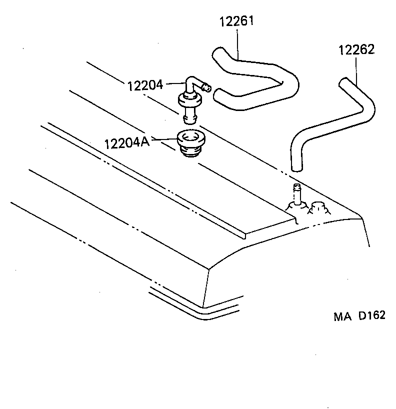 12262-11070 HOSE, VENTILATION, NO.2 product image