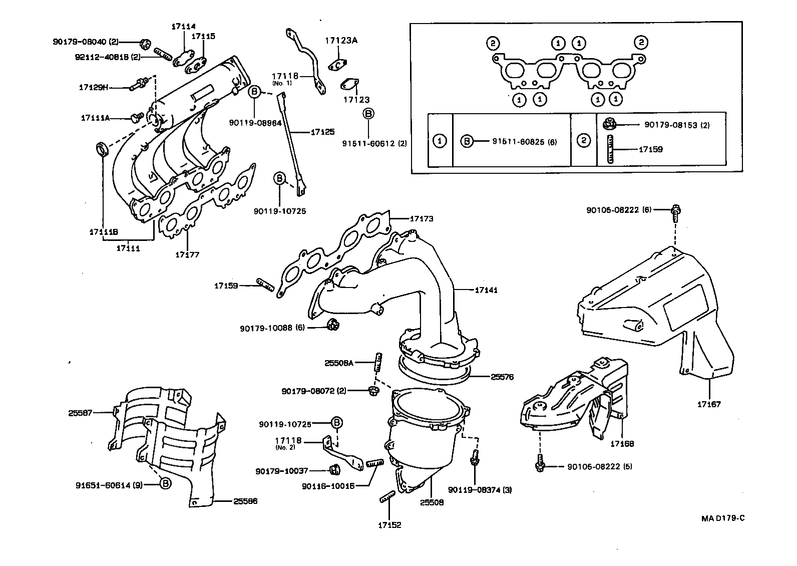 17101-74170 MANIFOLD, INTAKE product image