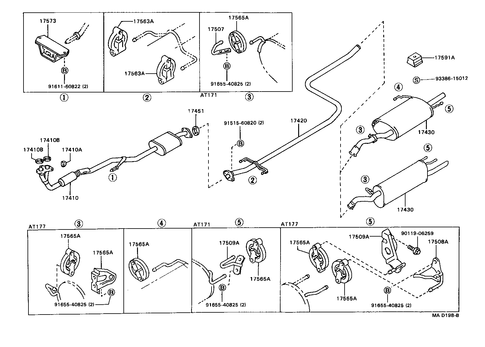 17430-16600 PIPE ASSY, EXHAUST, TAIL product image