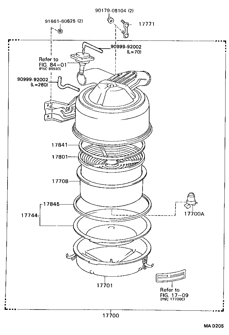 17349-58020 HOSE, INTAKE PIPE product image