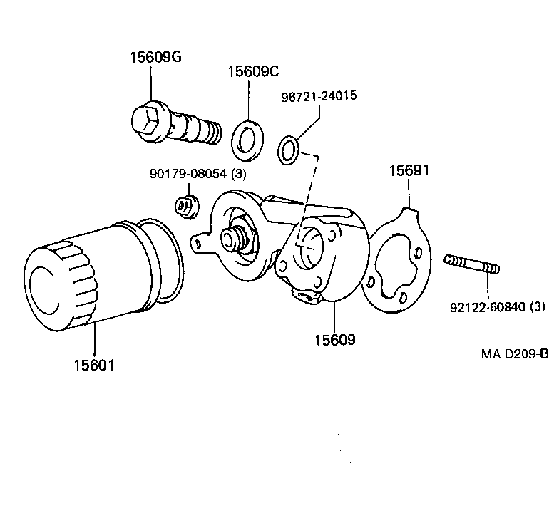 15692-11020 GASKET, OIL FILTER product image