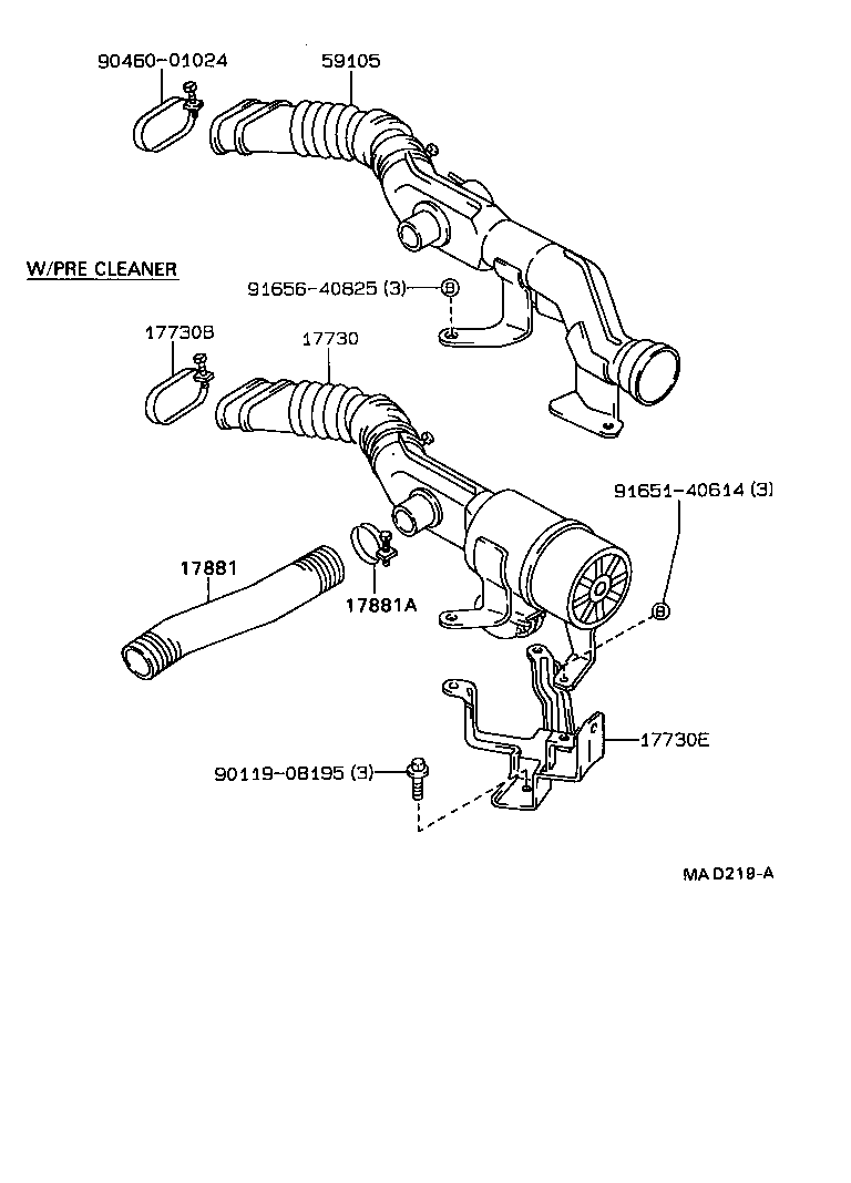 17700-74170 CLEANER ASSY, AIR product image