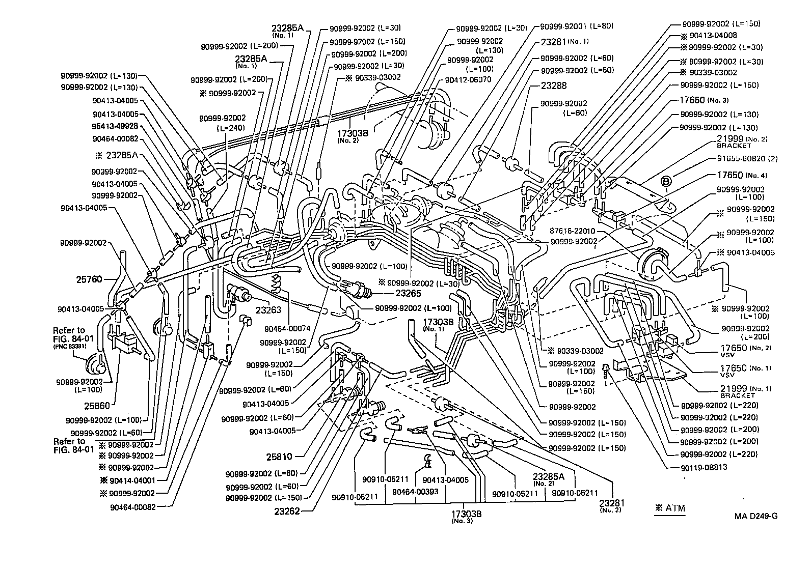 17344-11040 HOSE, NO.4(FOR IDLE-UP) product image