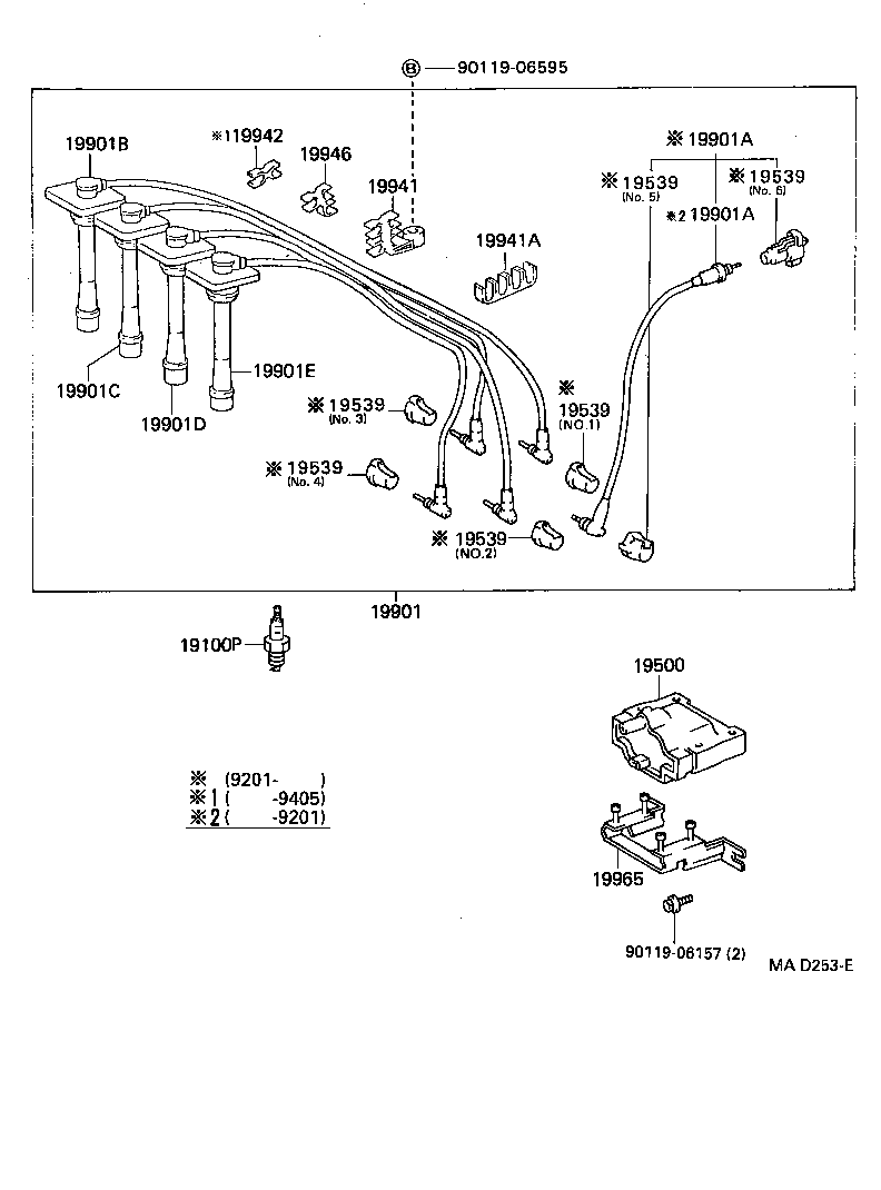 19590-11020 CORD, COIL RESISTIVE product image