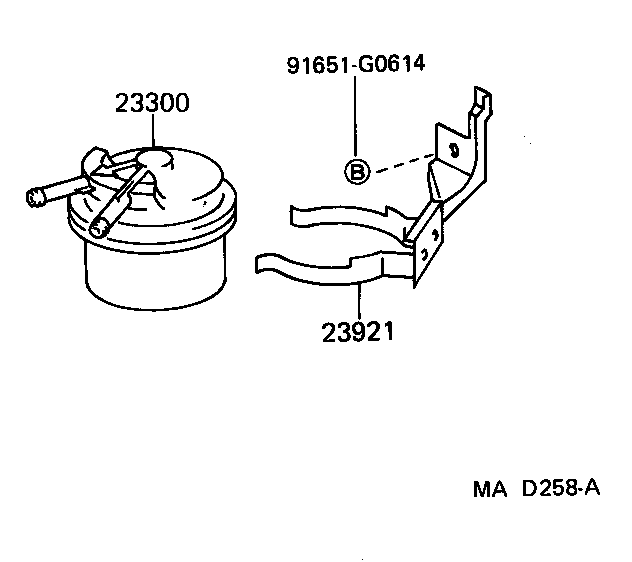 23921-55040 SUPPORT, FUEL FILTER product image