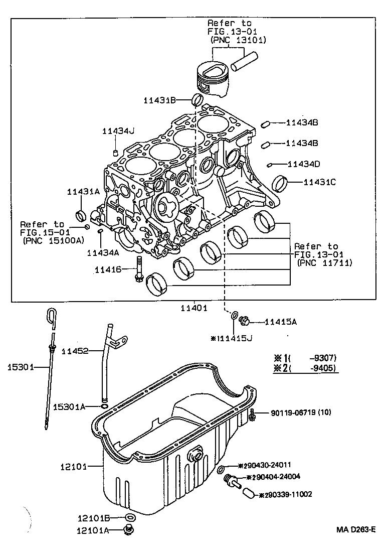 11401-19526 BLOCK SUB-ASSY, CYLINDER product image