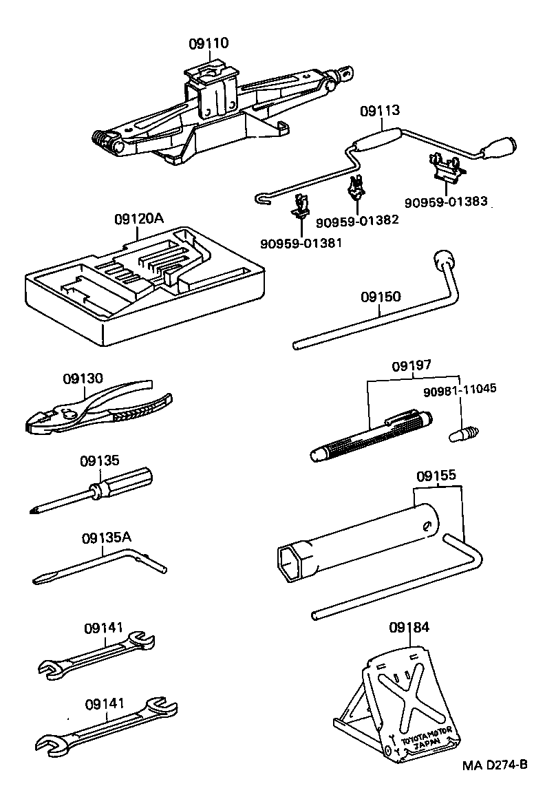 09141-50040 SPANNER product image
