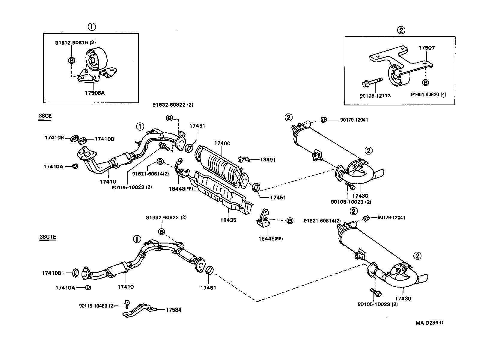 17410-7A730 PIPE ASSY, EXHAUST, FRONT product image