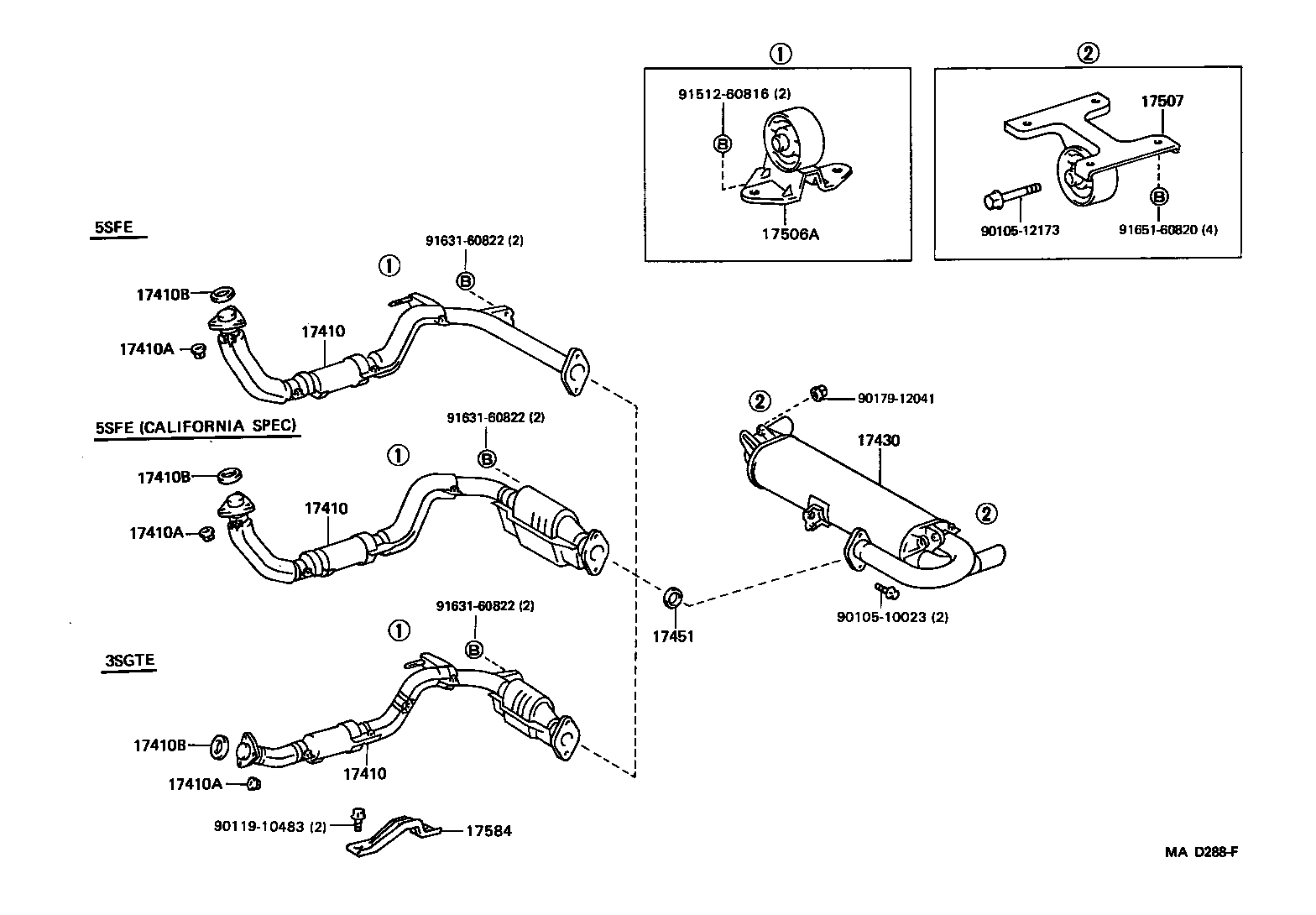 17410-7A030 PIPE ASSY, EXHAUST, FRONT product image