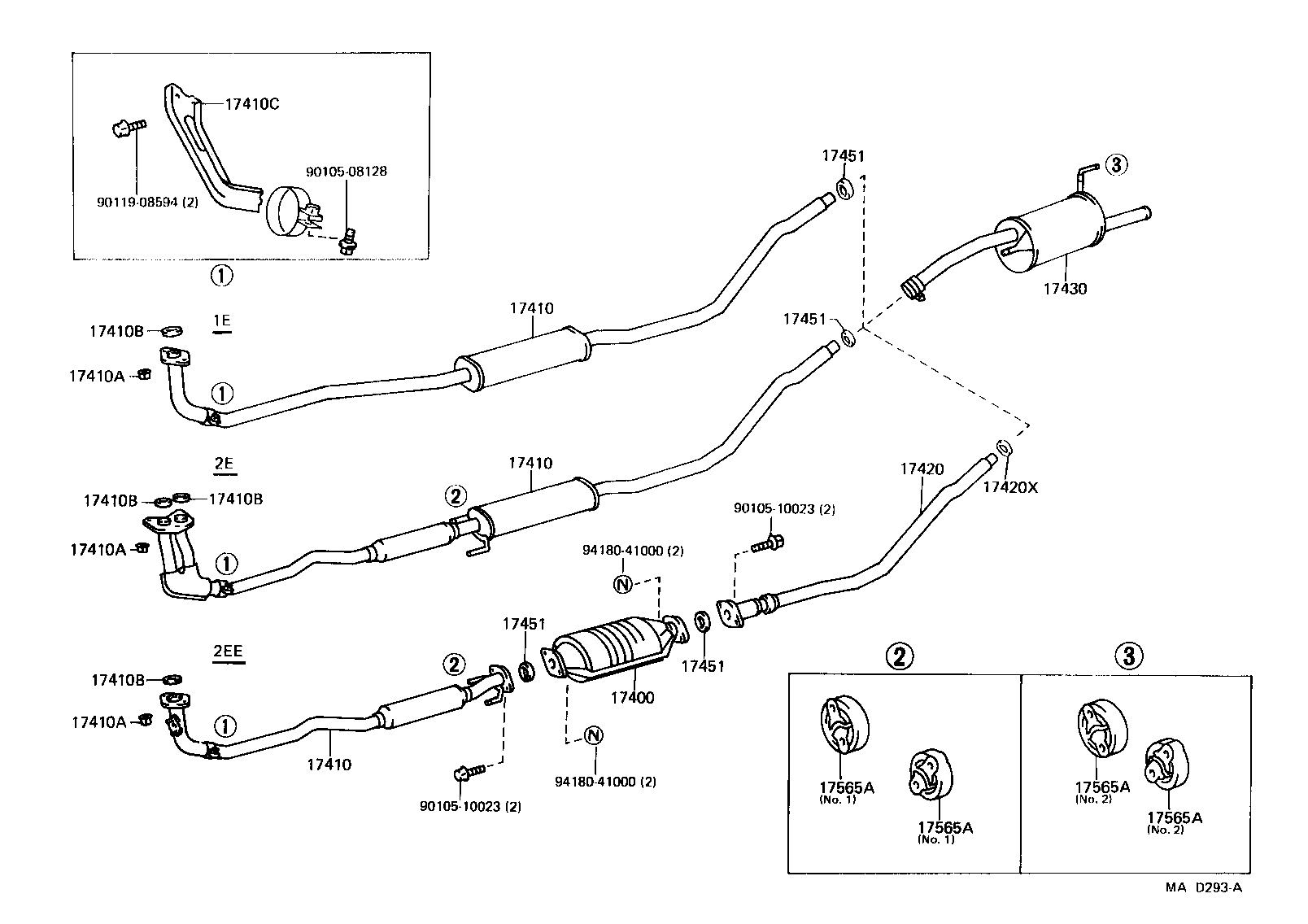 17430-11442 PIPE ASSY, EXHAUST, TAIL product image