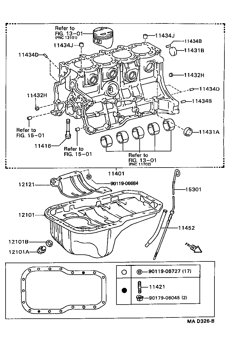 12102-88560 PAN SUB-ASSY, OIL, NO.2 product image