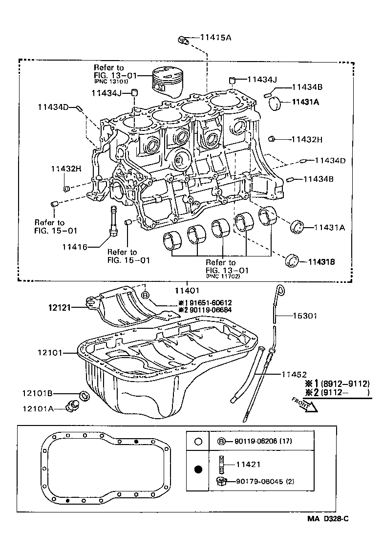 11401-79665 BLOCK SUB-ASSY, CYLINDER product image