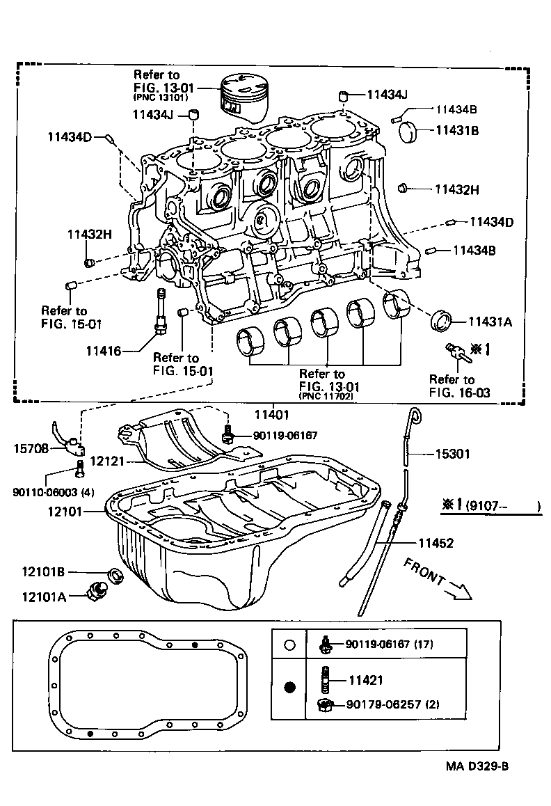 11401-79665 BLOCK SUB-ASSY, CYLINDER product image