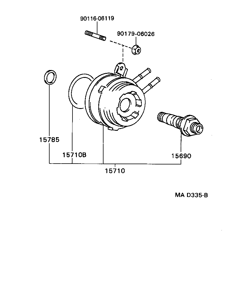 15785-35010 GASKET, OIL COOLER product image