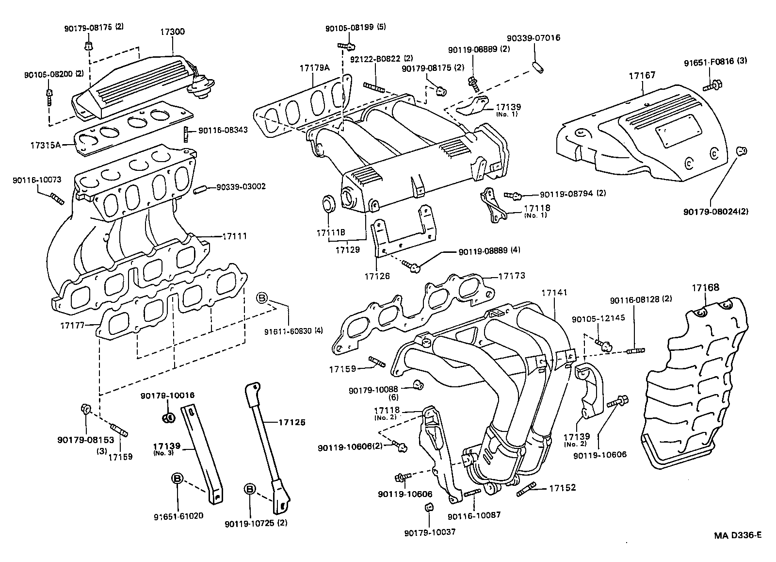 17118-74130 STAY, MANIFOLD product image