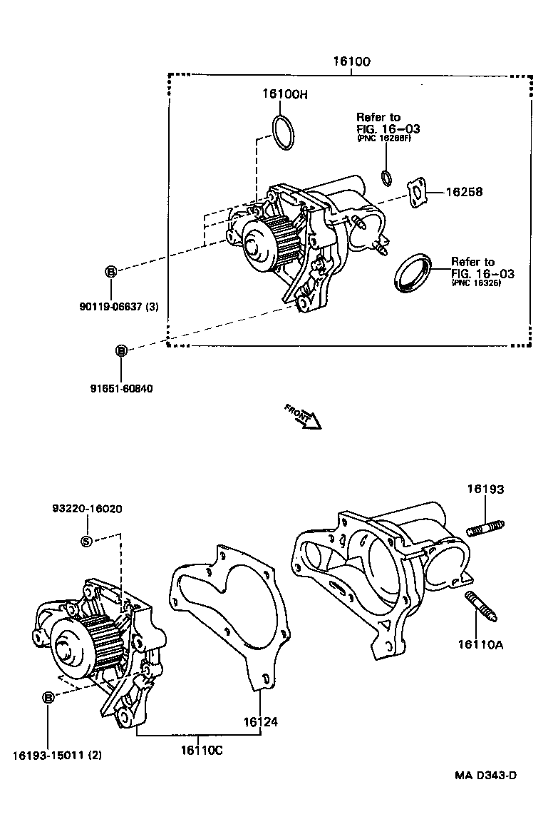 16258-74030 GASKET(FOR HEATER RETURN) product image