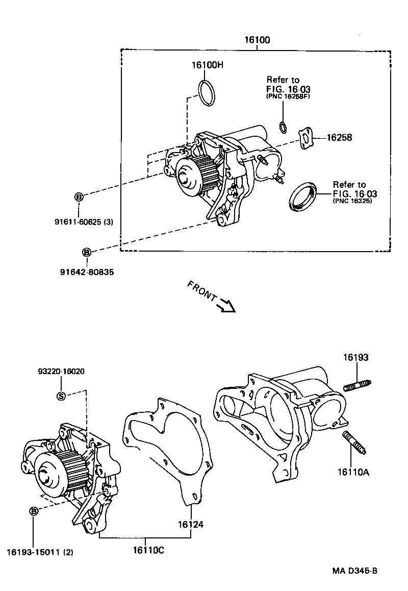 16193-63010 BOLT, STUD(FOR WATER OUTLET SETTING) product image