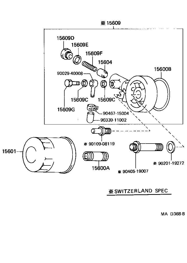 15670-11010 BRACKET SUB-ASSY, OIL FILTER product image