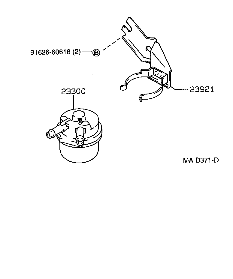 23264-11050 SUPPORT, FUEL FILTER product image