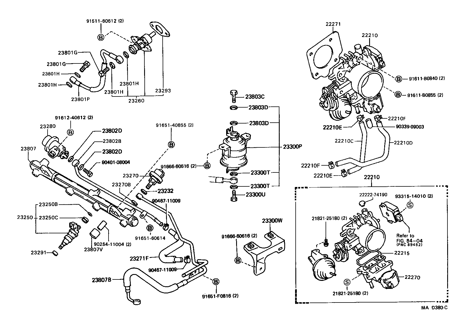 Toyota 22210-74650 BODY ASSY, THROTTLE