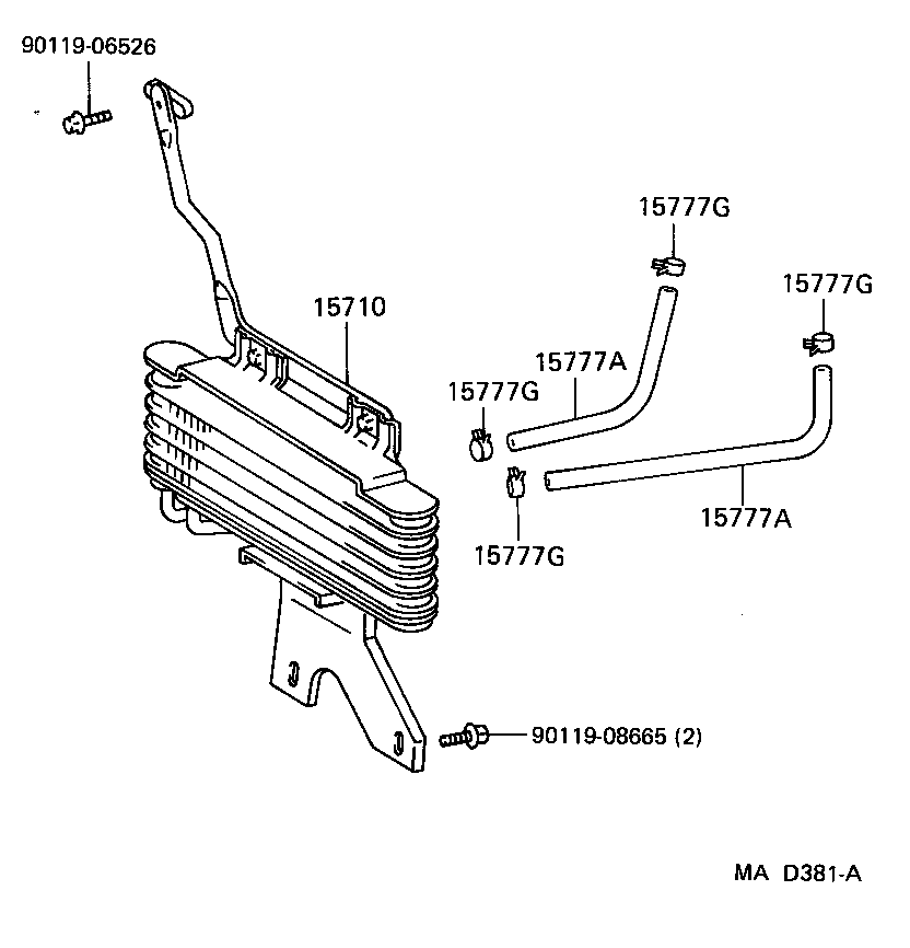 90301-24006 GASKET(FOR OIL COOLER) product image