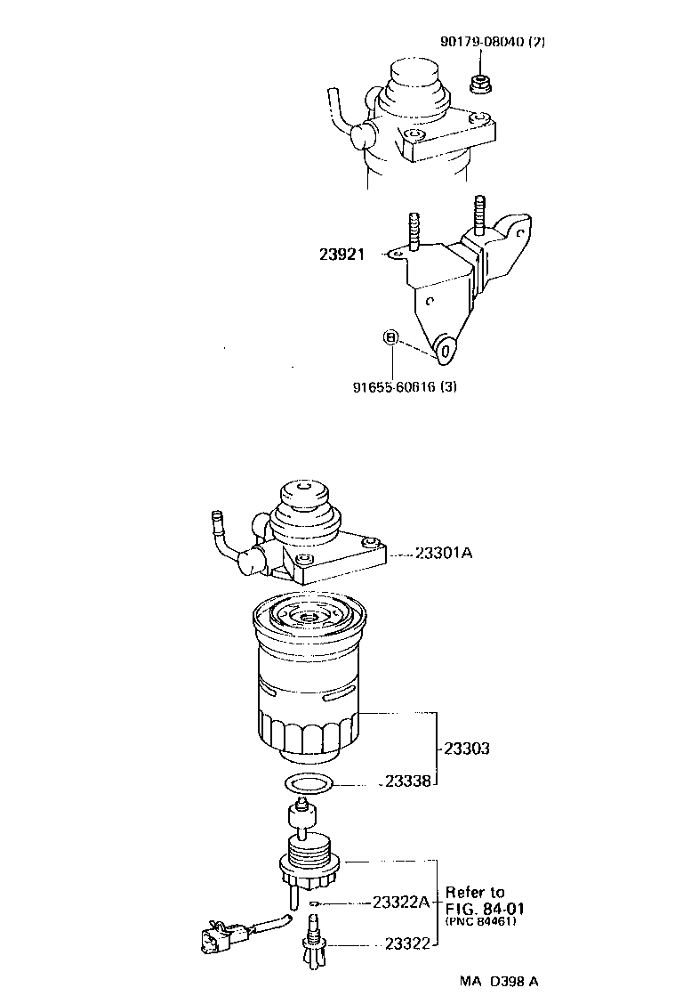 23264-11050 SUPPORT, FUEL FILTER product image