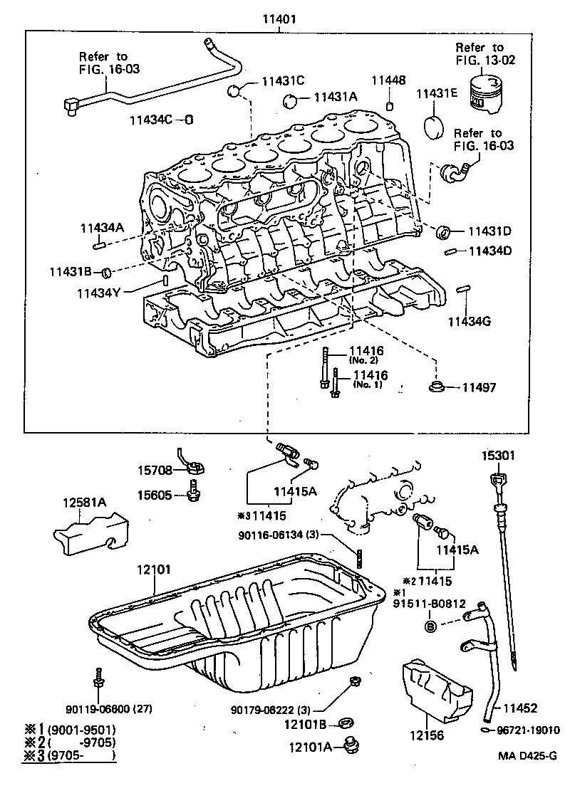 11401-19795 BLOCK SUB-ASSY, CYLINDER product image