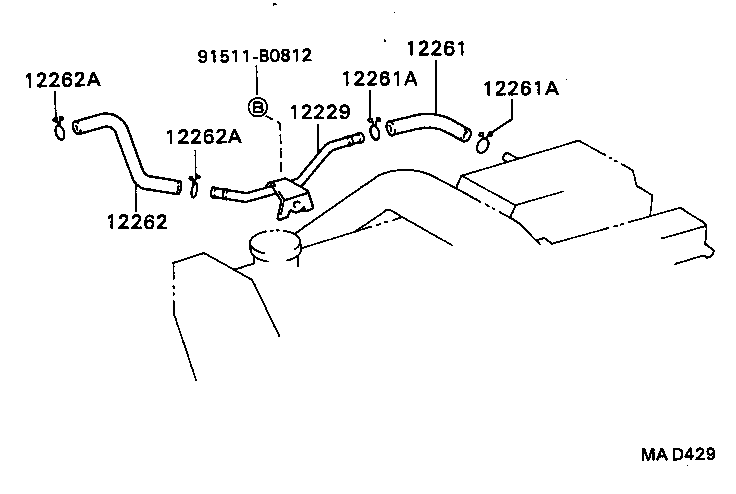 12260-E0020 HOSE, VENTILATION product image