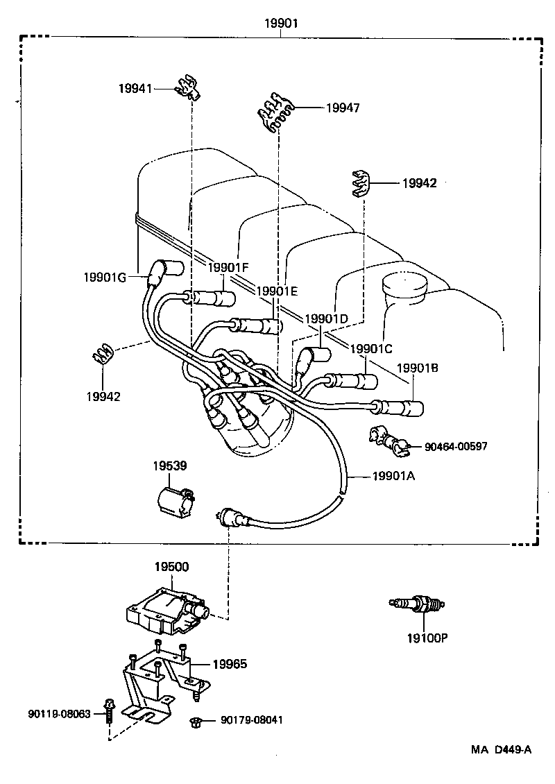 19941-66010 CLAMP, RESISTIVE CORD, NO.1 product image
