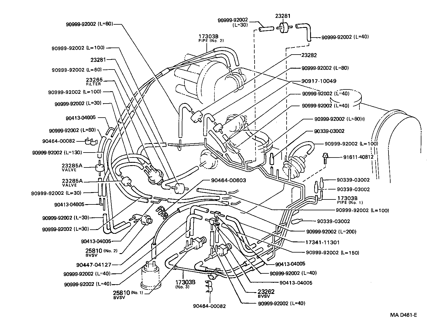 17302-11030 HOSE, NO.5(FOR IDLE-UP) product image
